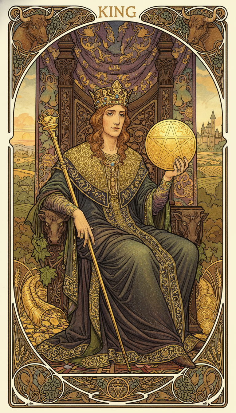 King of Pentacles tarot card